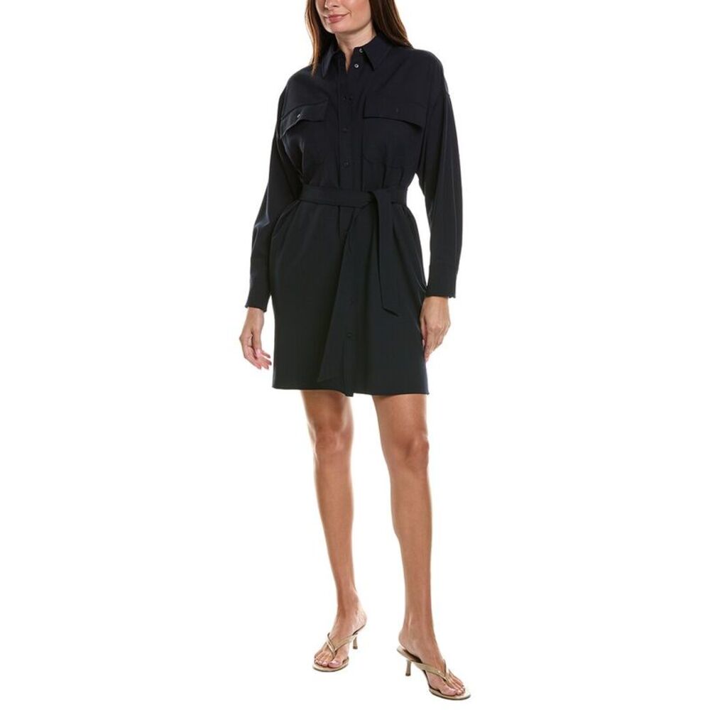 Weekend Max Mara Womens Tiberio Wool-Blend Dress, Navy
